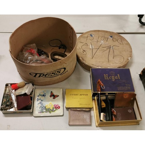 Sold at Auction: Vintage Cardboard Hat Boxes - with hats, together