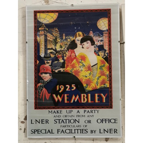 3 - 1925 Wembley (LNER) poster print in 42 x 30 cm frameless frame