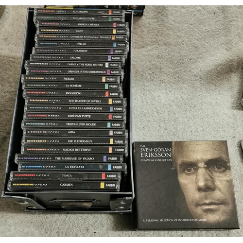 9 - Discovering opera by Fabbri, 1-24 set of CD albums in lidded storage box & the Sven Goran Eriksson c... 