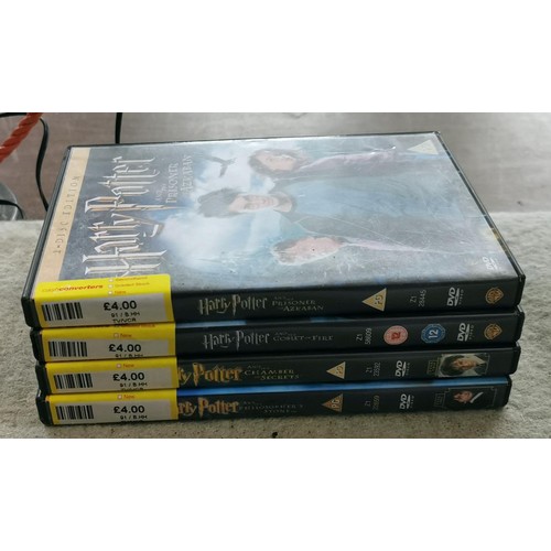 10 - Bundle of 4 x Harry Potter DVDs