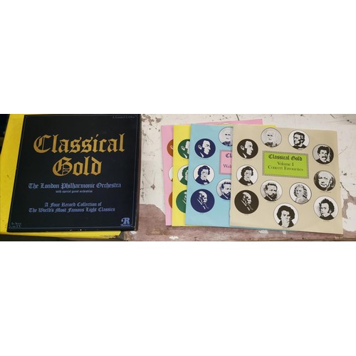 15 - Classical gold - the London Philharmonic Orchestra, 4 record vinyl album box set