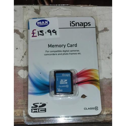 18 - New and carded I-Snaps 16GB memory card