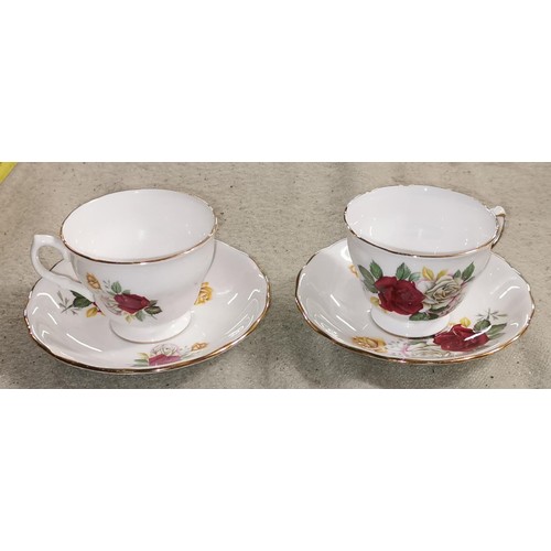 56 - Pair of Crown Royal china cups and saucers