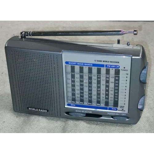 57 - Portable 12 band radio receiver world radio