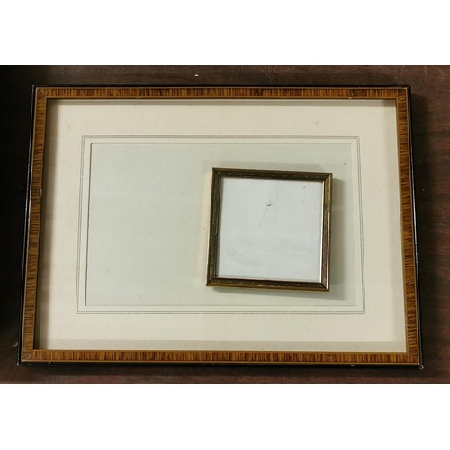 64 - Approximately 30 x 22 cm vintage free standing picture frame plus 1 x small vintage picture frame