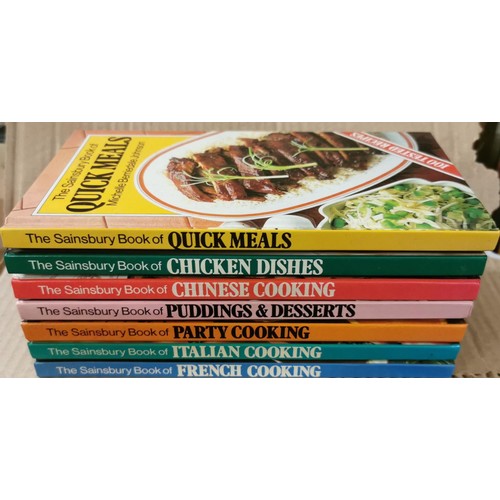 146 - 7 x Sainsbury's hardback cookbooks