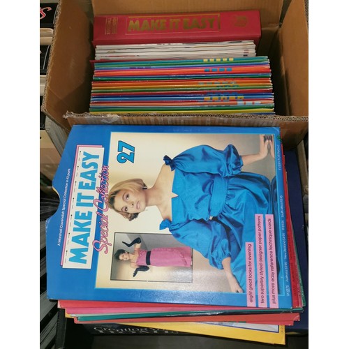 148 - Make It Easy (Marshall Cavendish) dressmaking magazines in binders and some loose