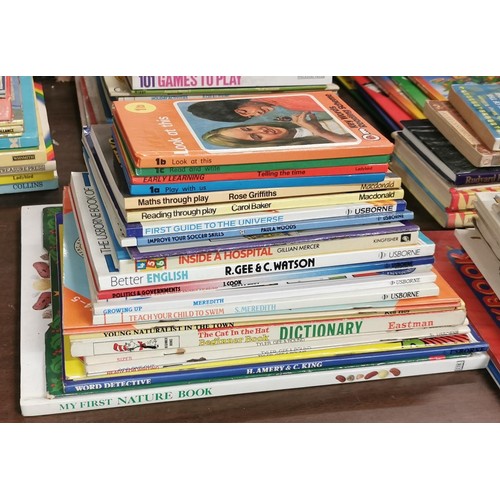 201 - Bundle of hard and paperback children's learning and educational books