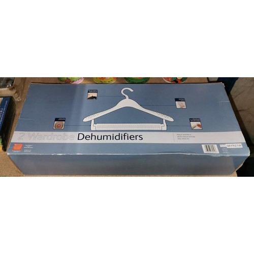 229 - Boxed and unused wardrobe dehumidifier twin set