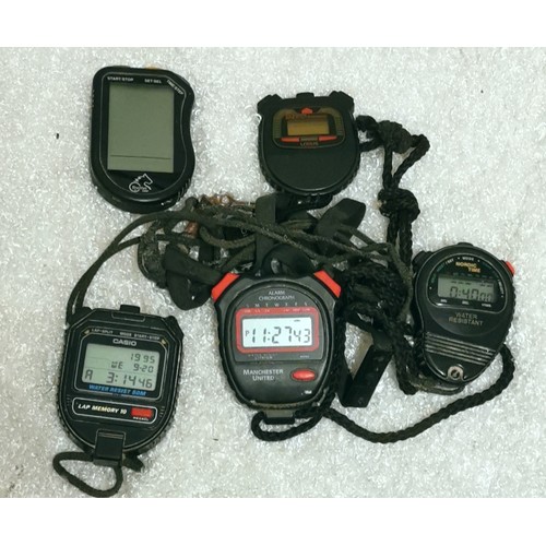 19 - 5 x assorted digital lap timers