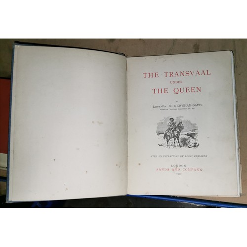 204 - The Transvaal under the Queen 1900 hardback book by lieutenant colonel N. Newnham Davis