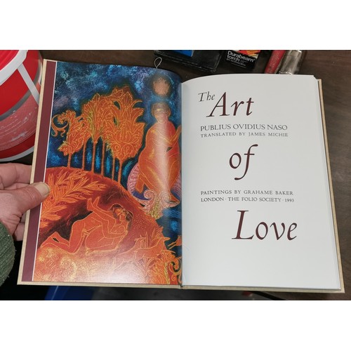 213 - 2 x folio society books by Ovid being 1965 Ars Amatoria & 1993 the art of love, both near mint