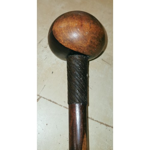 62 - Approx 70 cm long 19th century African Knobkerrie hunting club