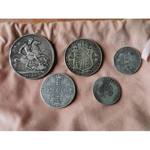 532 - 5 x Victorian and Edwardian silver coins