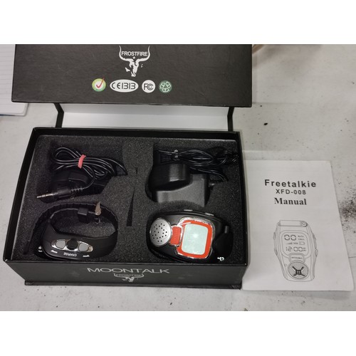 8 - Boxed as new Frostfire XFD-008 moontalk walkie talkie wrist watches