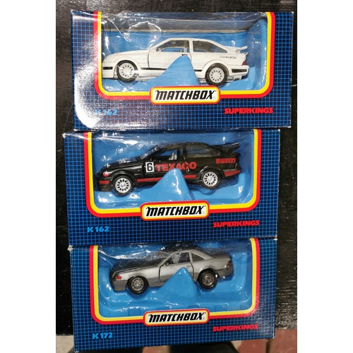 49 - 3 x boxed Matchbox Superkings cars (1 wrong box)