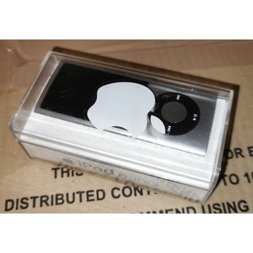 1 - Silver Ipod Nano model A1320 in case with USB charger and earphones