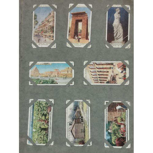 14 - Vintage my cigarettes picture album with ink written Welsh 1927 memo. 40 pages mainly full with comp... 