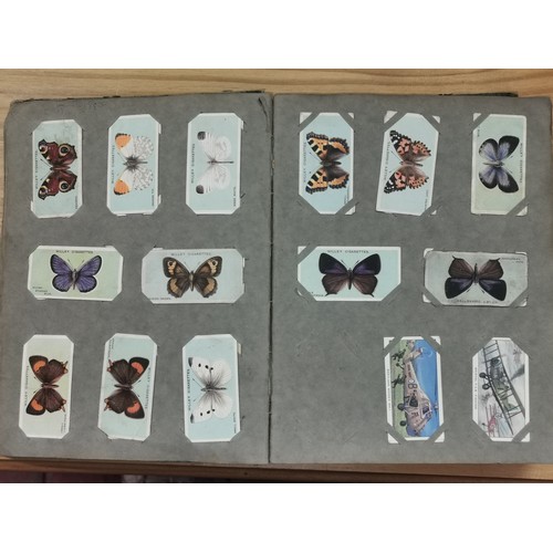 14 - Vintage my cigarettes picture album with ink written Welsh 1927 memo. 40 pages mainly full with comp... 