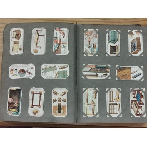 14 - Vintage my cigarettes picture album with ink written Welsh 1927 memo. 40 pages mainly full with comp... 