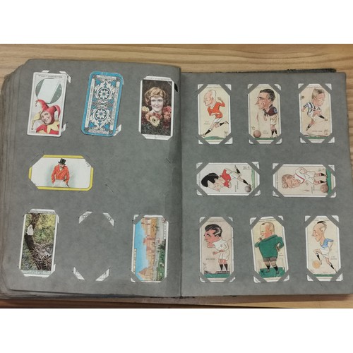 14 - Vintage my cigarettes picture album with ink written Welsh 1927 memo. 40 pages mainly full with comp... 