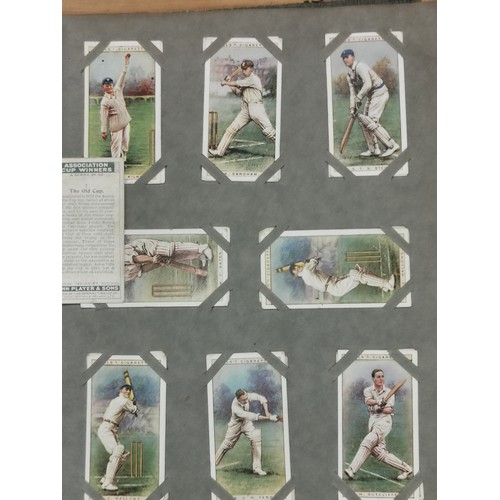 14 - Vintage my cigarettes picture album with ink written Welsh 1927 memo. 40 pages mainly full with comp... 