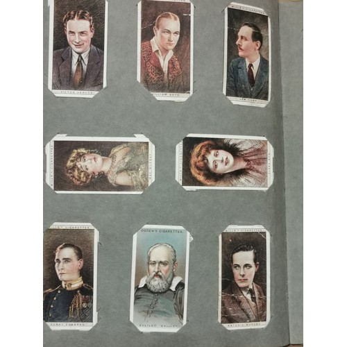 14 - Vintage my cigarettes picture album with ink written Welsh 1927 memo. 40 pages mainly full with comp... 