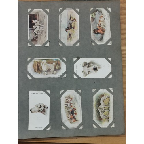 14 - Vintage my cigarettes picture album with ink written Welsh 1927 memo. 40 pages mainly full with comp... 