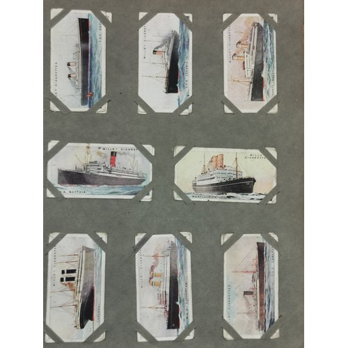 14 - Vintage my cigarettes picture album with ink written Welsh 1927 memo. 40 pages mainly full with comp... 