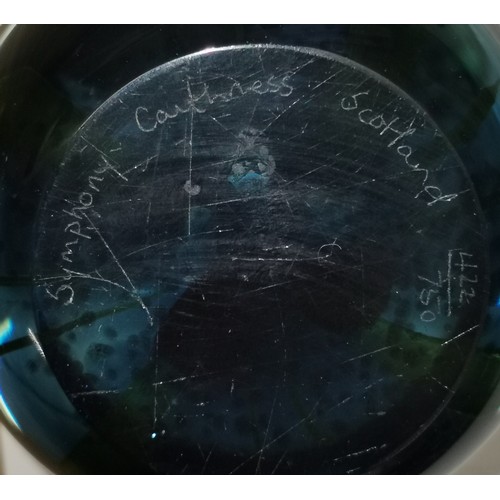 38 - Caithness Scotland limited edition, 422/750 8 cm diameter 'symphony' paperweight