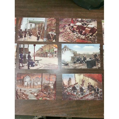 132 - 1940's The Shanghai Trouble number 1 postcard set (16 total) in original sleeve and in excellent con... 