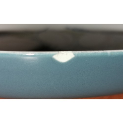 91 - 32 x 27 cm Poole Pottery oven to tableware damage free chicken serving pot and matching egg baker wi... 