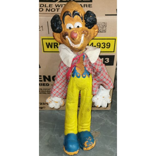 144 - 47 cm tall vintage 'bendy' clown