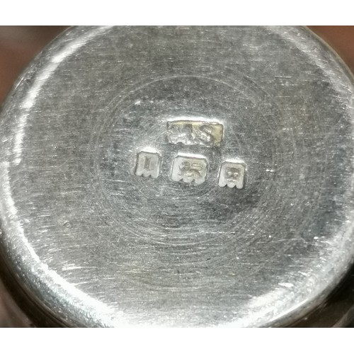 17 - Set of 3 x London hallmarked silver Kiddush cups