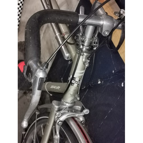 174 - Retro Puch Sprint gents 10 speed racing bike with rack and bag plus original (well used) Brooks leat... 