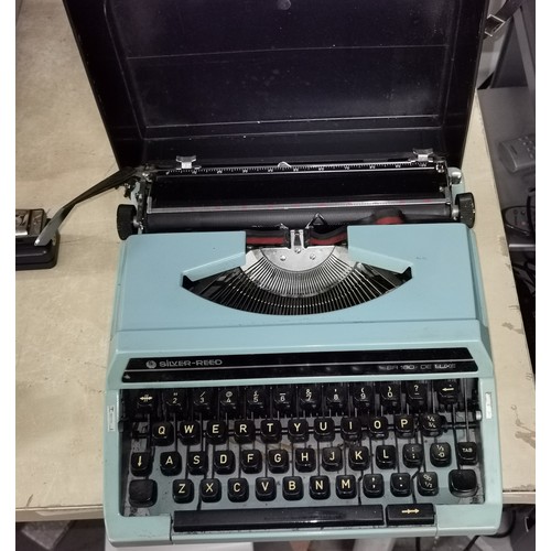 321 - Silver-Reed SR 180 deluxe portable typewriter with case