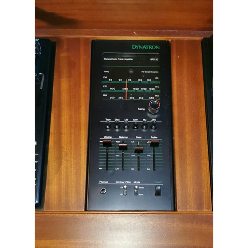 8 - Retro Dynatron music centre sideboard with speakers