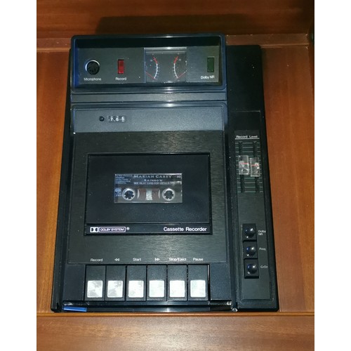 8 - Retro Dynatron music centre sideboard with speakers
