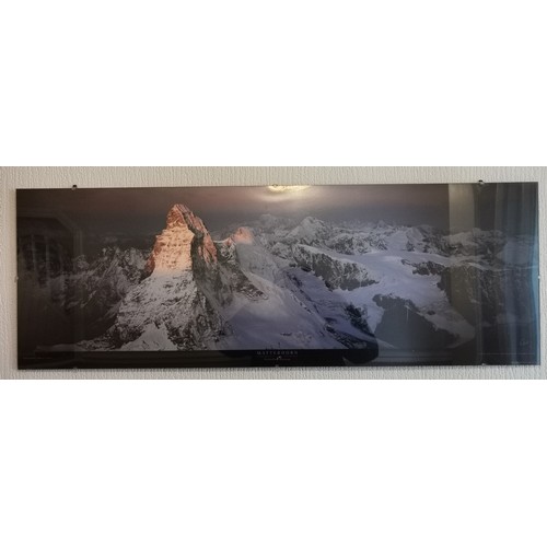 12 - 95 x 33 cm frameless panoramic photograph of the Matterhorn by Mario Colonel