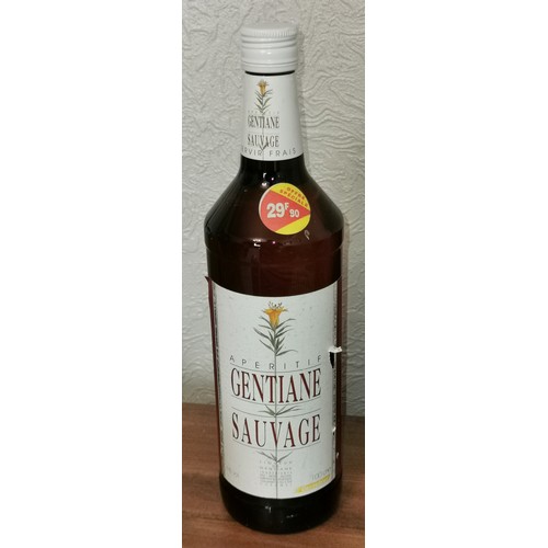 50 - unopened 1 litre bottle of 16% Gentiane Sauvage wine