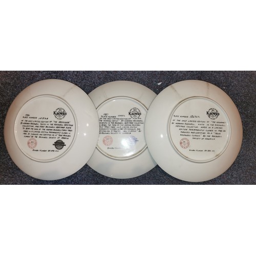 262 - Pair of and other set of 3 x 1980's Bradex limited edition plates, mostly with COA's