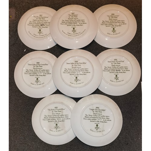 265 - Set of 8 x 1980's Wedgwood for Bradex limited edition collectors plates with COA's