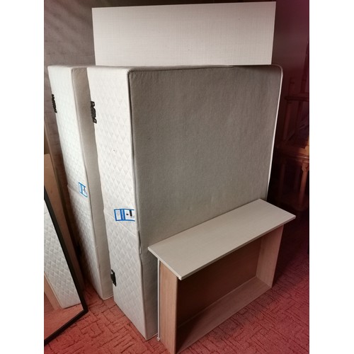 291 - Double divan bed base with 2 x large storage drawers in very good condition with duvet set