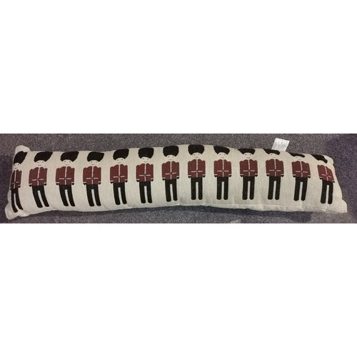 427 - Retro Grenadier guard patterned tapestry draught excluder