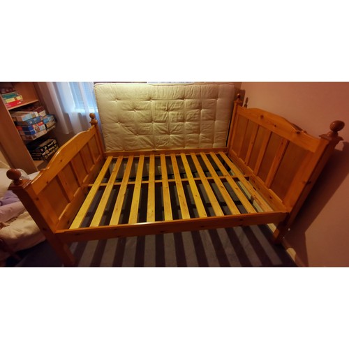 452 - Bespoke wooden double bed base