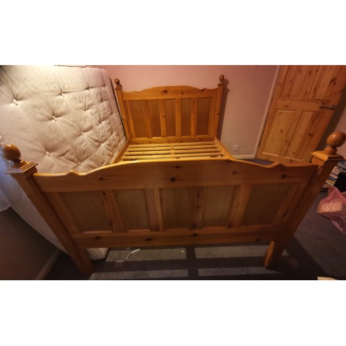 452 - Bespoke wooden double bed base