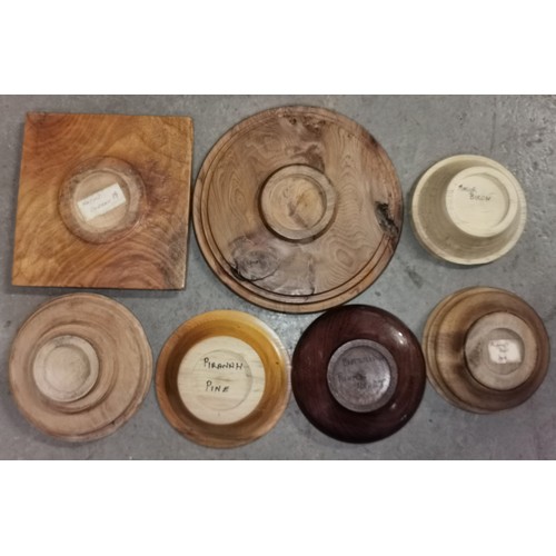 375 - Nice joblot of bespoke wooden dishes