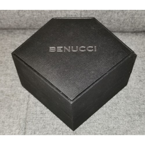 501 - Boxed as new Benucci ladies jewelled watch in case