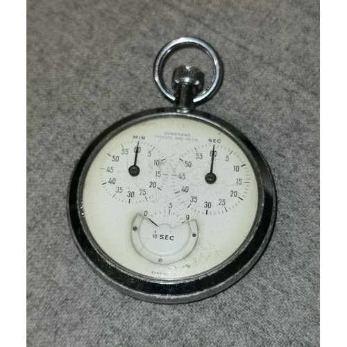 537 - Rare old Junghams process time meter stop watch in nice working condition