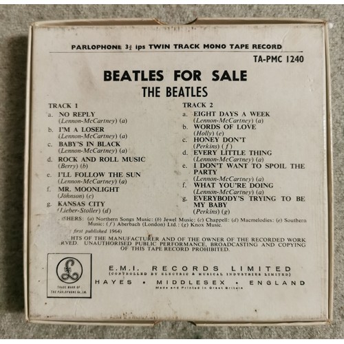 10 - The Beatles - Beatles for sale TA-PMC1240, twin track mono tape reel in case